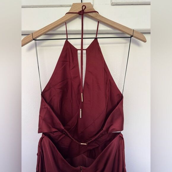 NWT Significant Other x Revolve Alix Red Backless Halter Gown Size 4 - Picture 9 of 11